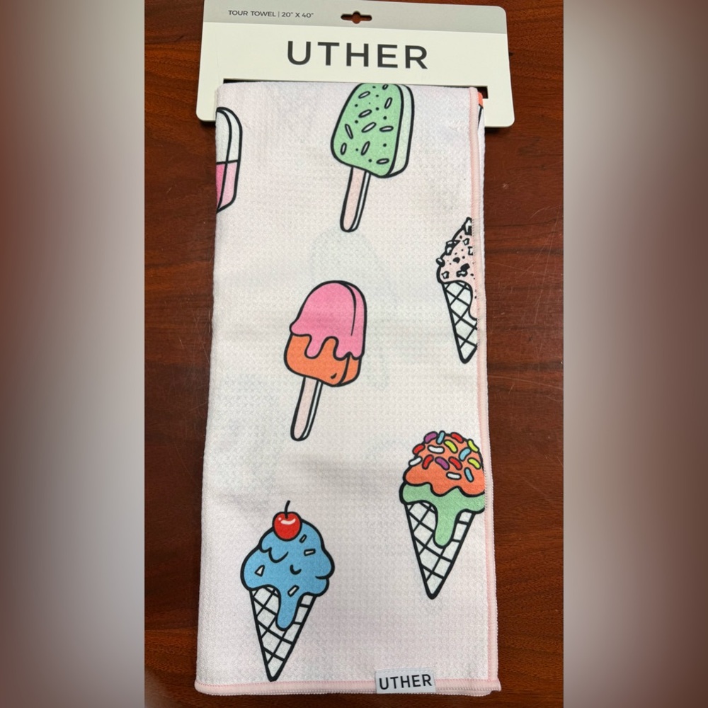 UTHER Ice Cream Golf Towel